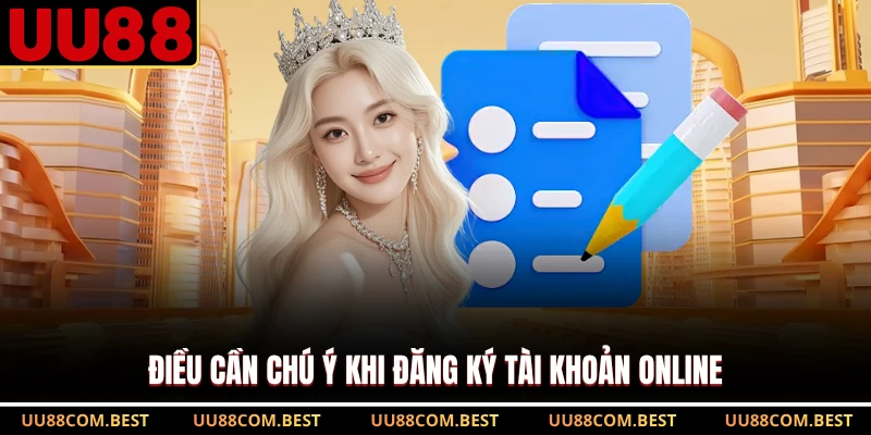 Điều cần chú ý khi đăng ký tài khoản online